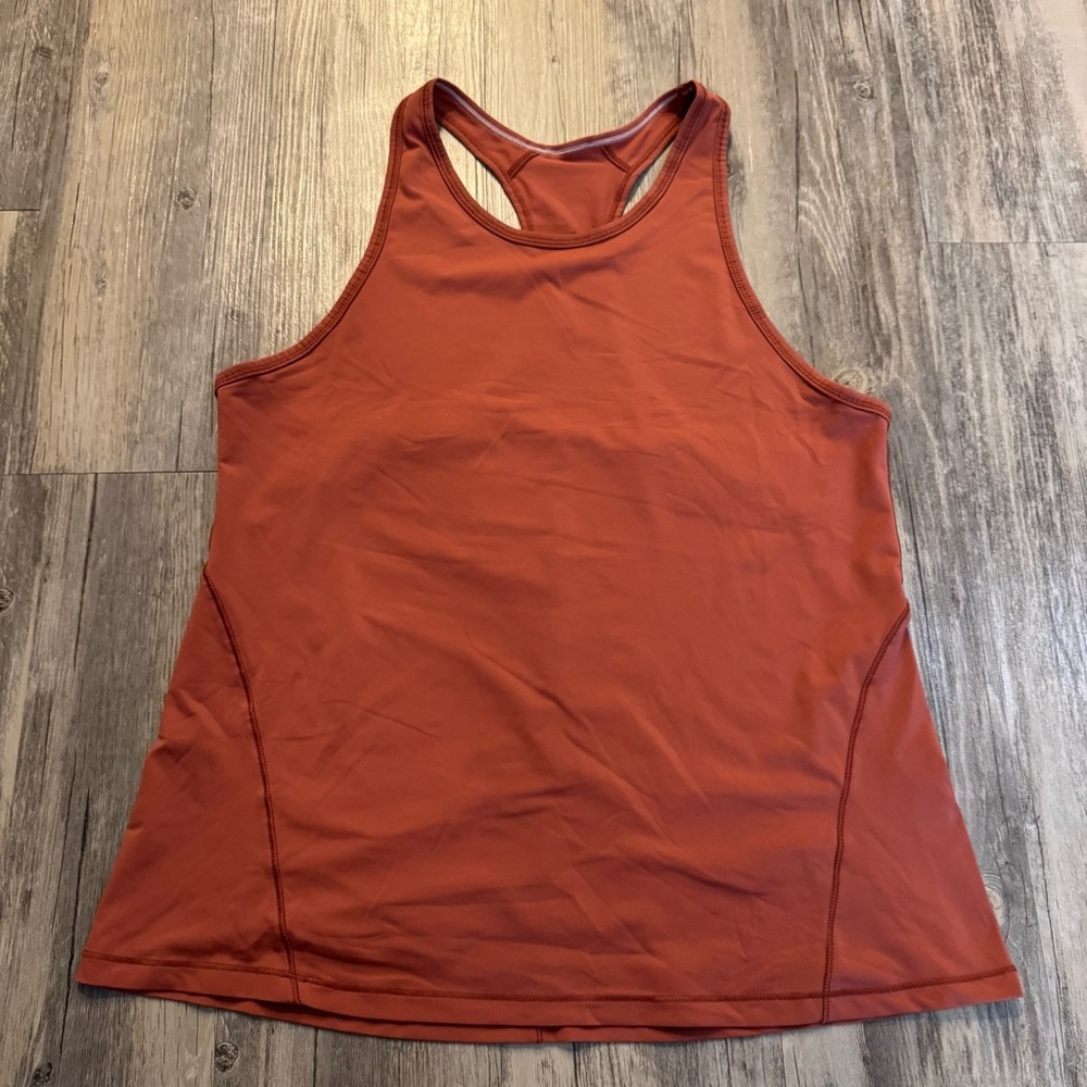 Copper Orange All In Motion Racerback Tank Top - Picture 5 of 5